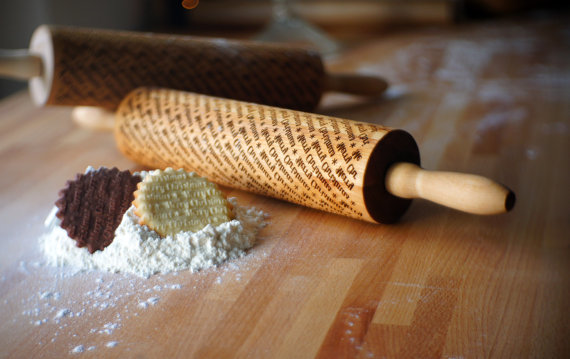 Two Cookies - embossing valek rolling pin by zuzia kozerska- Gift Ideas By TheMuslimBride.Com.jpg