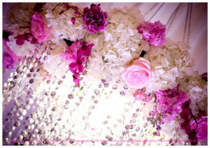 Stage Flowers Details - Wedding Reception Decor By Mandap Creations. Photography By SB Image Studios. Reema and Asir's Wedding Feature By TheMuslimBride.Com