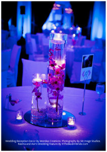 Wedding Reception Decor By Mandap Creations. Photography By SB Image Studios. Reema and Asir's Wedding Feature By TheMuslimBride.Com