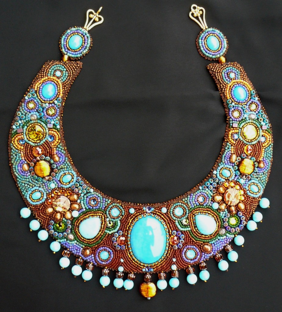 From Faria Siddiqui's Personal Collection. Turquoise Bib Necklace - Feature By TheMuslimBride.Com